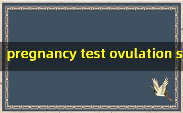  pregnancy test ovulation strips